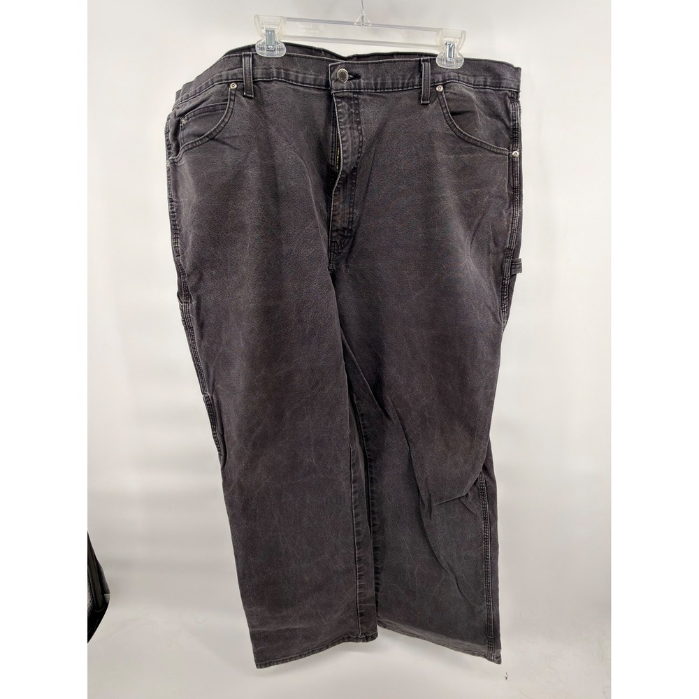 Dickies Black Duck Carpenter Pants Mens 44x32 Relaxed Fit‎ Heavyweight Workwear